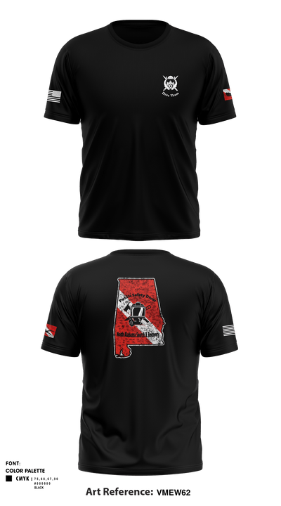 Cullman County Dive Team 44931710 Short Sleeve Performance Shirt - 2