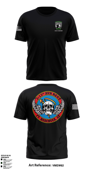 D Co 2-13 AVN REGT_SOLDIERS 19374503 Short Sleeve Performance Shirt - 1