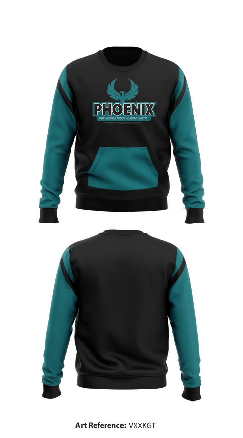 Crew Neck Sweatshirt, New Augusta Public Academy North Middle School, School Spirit Store, Teamtime, Team time, sublimation, custom sports apparel, team uniforms, spirit wear, spiritwear, sports uniforms, custom shirts, team store, custom team store, fundraiser sports, apparel fundraiser