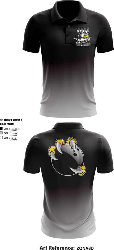 Volcano Vista Hawks 66507820 Short Sleeve Performance Polo - 3