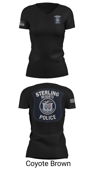 Women's Short Sleeve Vneck Shirt, , Police, Teamtime, Team time, sublimation, custom sports apparel, team uniforms, spirit wear, spiritwear, sports uniforms, custom shirts, team store, custom team store, fundraiser sports, apparel fundraiser