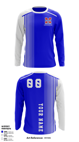 Long Sleeve Performance Shirt, Midway Middle School Volleyball, Men's Volleyball, Teamtime, Team time, sublimation, custom sports apparel, team uniforms, spirit wear, spiritwear, sports uniforms, custom shirts, team store, custom team store, fundraiser sports, apparel fundraiser