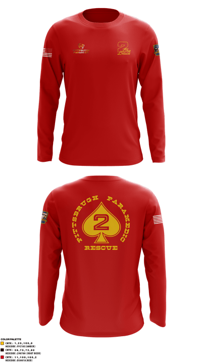 Pittsburgh EMS Medic 2 92160819 Long Sleeve Performance Shirt - 3