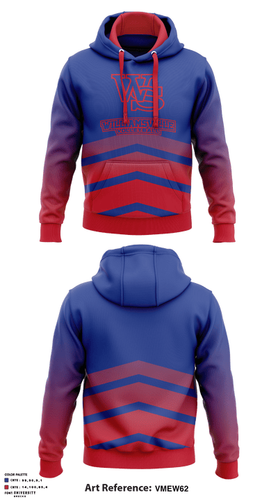 Williamsville South High School Volleyball 5642081 Hoodie - 1