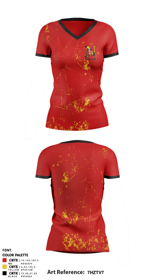 Women's Short Sleeve Vneck Shirt, North Point High School, , Teamtime, Team time, sublimation, custom sports apparel, team uniforms, spirit wear, spiritwear, sports uniforms, custom shirts, team store, custom team store, fundraiser sports, apparel fundraiser