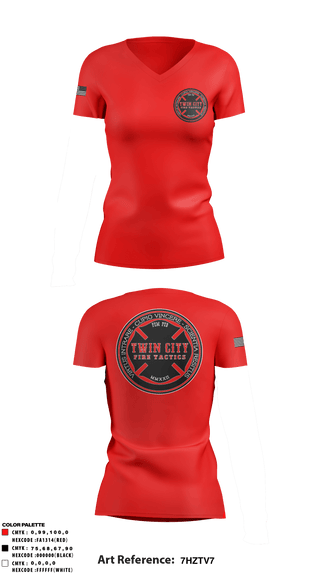 Women's Short Sleeve Vneck Shirt, , Fire Department, Teamtime, Team time, sublimation, custom sports apparel, team uniforms, spirit wear, spiritwear, sports uniforms, custom shirts, team store, custom team store, fundraiser sports, apparel fundraiser