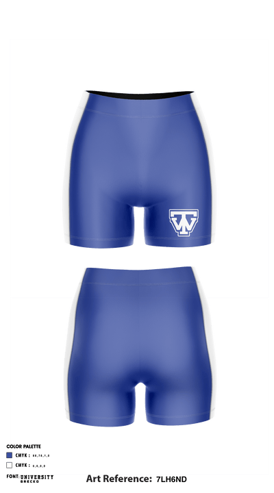 Daniel Webster High School Women's Volleyball 14001476 Compression Shorts - 2