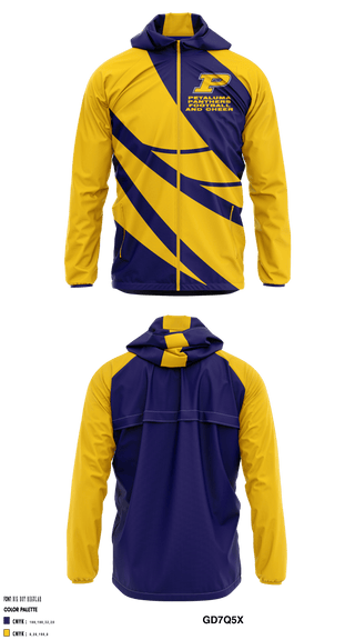 Windbreaker, Petaluma Panthers Football And Cheer, Football, Teamtime, Team time, sublimation, custom sports apparel, team uniforms, spirit wear, spiritwear, sports uniforms, custom shirts, team store, custom team store, fundraiser sports, apparel fundraiser