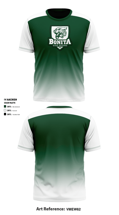 Bonita High School Water Polo 51477086 Short Sleeve Performance Shirt - 1