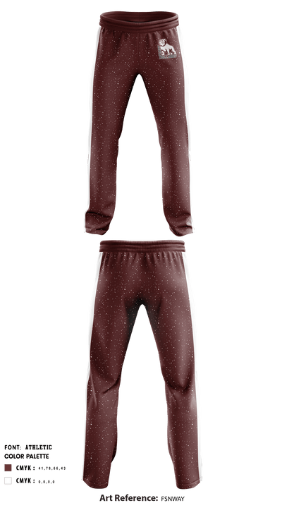 Terry High School Basketball 10817716 Sweatpants - 1