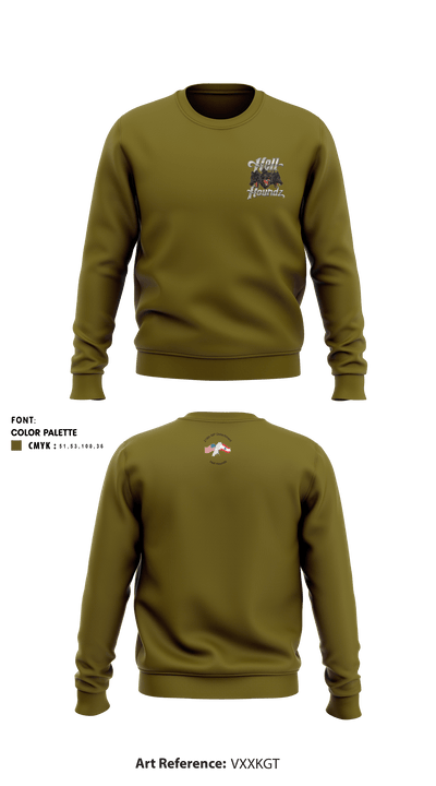 218th MP Co 78237854 Crew Neck Sweatshirt - 1