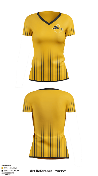 Women's Short Sleeve Vneck Shirt, Antioch High School Golf, Golf, Teamtime, Team time, sublimation, custom sports apparel, team uniforms, spirit wear, spiritwear, sports uniforms, custom shirts, team store, custom team store, fundraiser sports, apparel fundraiser