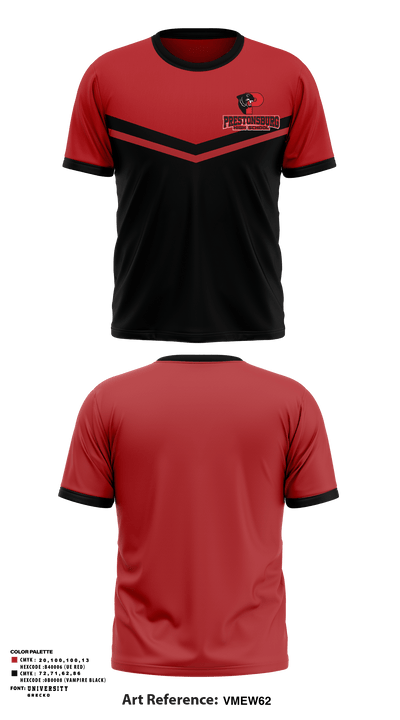 Prestonsburg High School Track 27000060 Short Sleeve Performance Shirt - 1