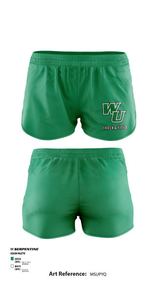 Women's Shorts, Wilmington University Track, Track & Field, Teamtime, Team time, sublimation, custom sports apparel, team uniforms, spirit wear, spiritwear, sports uniforms, custom shirts, team store, custom team store, fundraiser sports, apparel fundraiser