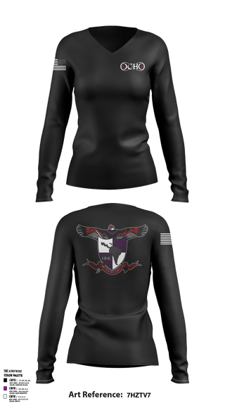 Women's Long Sleeve Vneck Shirt, 98th CA BN98th HHC CA BN TAN, Army, Teamtime, Team time, sublimation, custom sports apparel, team uniforms, spirit wear, spiritwear, sports uniforms, custom shirts, team store, custom team store, fundraiser sports, apparel fundraiser