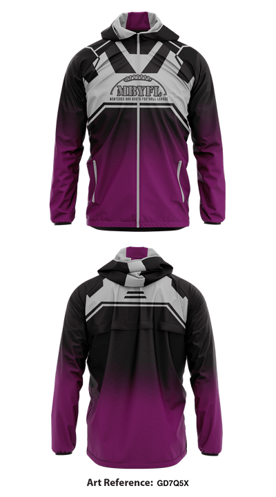 Monterey Bay Youth Football League 75637743 Windbreaker - 1