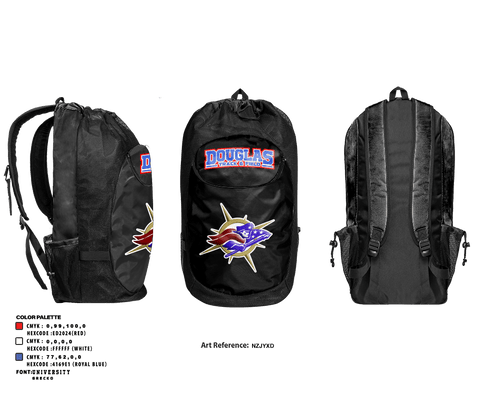 Gear Bag, Douglas High School Track, Track & Field, Teamtime, Team time, sublimation, custom sports apparel, team uniforms, spirit wear, spiritwear, sports uniforms, custom shirts, team store, custom team store, fundraiser sports, apparel fundraiser