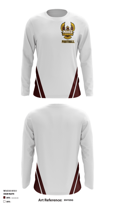 New Hampstead Football 7259461 Long Sleeve Performance Shirt - 2
