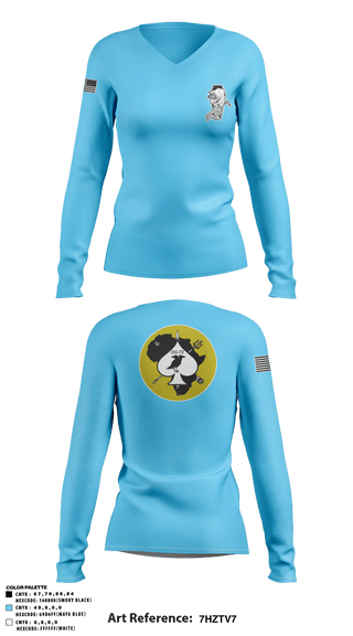 Women's Long Sleeve Vneck Shirt, , Army, Teamtime, Team time, sublimation, custom sports apparel, team uniforms, spirit wear, spiritwear, sports uniforms, custom shirts, team store, custom team store, fundraiser sports, apparel fundraiser
