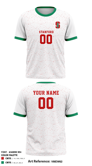 Short Sleeve Performance Shirt, Stanford University Volleyball, Men's Volleyball, Teamtime, Team time, sublimation, custom sports apparel, team uniforms, spirit wear, spiritwear, sports uniforms, custom shirts, team store, custom team store, fundraiser sports, apparel fundraiser