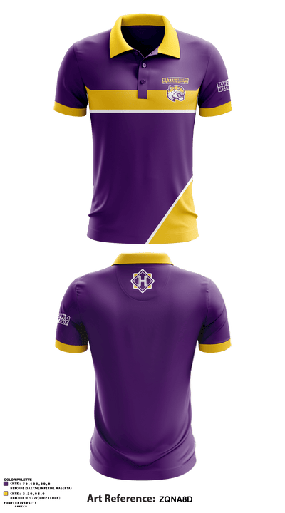 Hattiesburg High School Powerlifting 97684171 Short Sleeve Performance Polo - 2