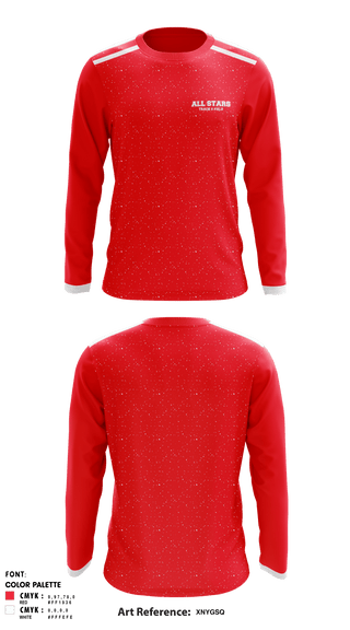Long Sleeve Performance Shirt, All Stars, Track & Field, Teamtime, Team time, sublimation, custom sports apparel, team uniforms, spirit wear, spiritwear, sports uniforms, custom shirts, team store, custom team store, fundraiser sports, apparel fundraiser