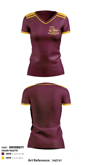 Women's Short Sleeve Vneck Shirt, Natchitoches Central High School Volleyball, Women's Volleyball, Teamtime, Team time, sublimation, custom sports apparel, team uniforms, spirit wear, spiritwear, sports uniforms, custom shirts, team store, custom team store, fundraiser sports, apparel fundraiser