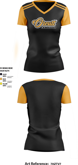 Women's Short Sleeve Vneck Shirt, Orcutt National Little League, Baseball, Teamtime, Team time, sublimation, custom sports apparel, team uniforms, spirit wear, spiritwear, sports uniforms, custom shirts, team store, custom team store, fundraiser sports, apparel fundraiser