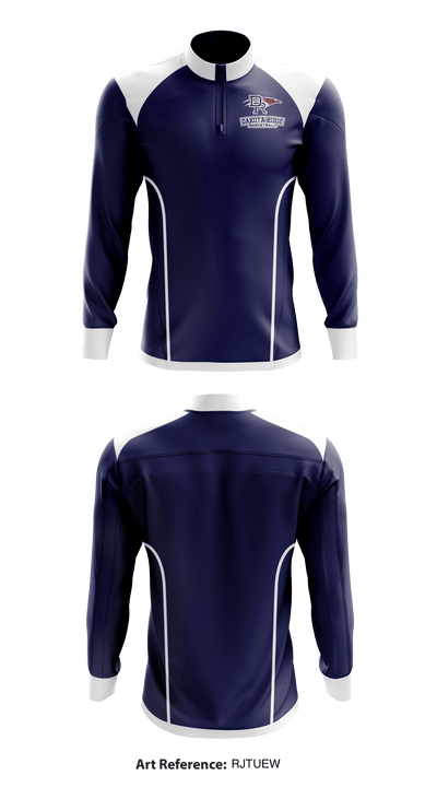 Dakota Ridge High School Basketball 42371440 Quarter Zip Jacket - 1