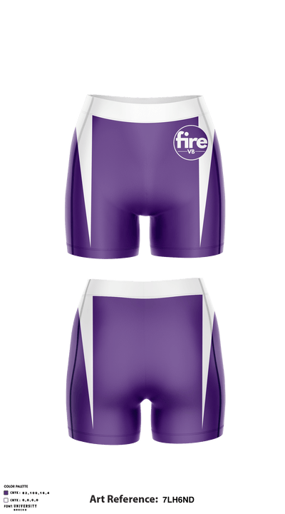 Fort Worth Fire Volleyball Club 27363537 Women's Compression Shorts - 1