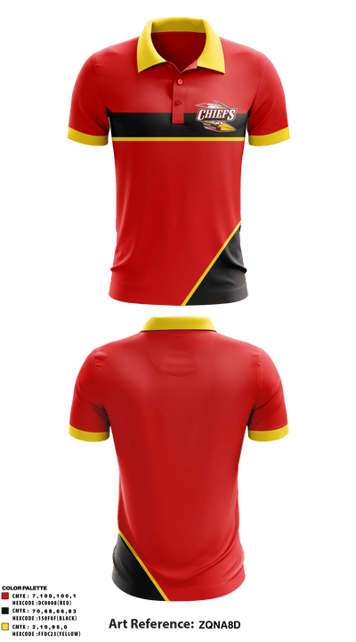 Killeen-Cove Chiefs 26950723 Short Sleeve Performance Polo - 1