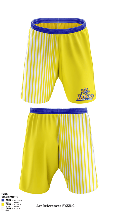 Largo High School Volleyball 90111648 Athletic Shorts With Pockets - 1