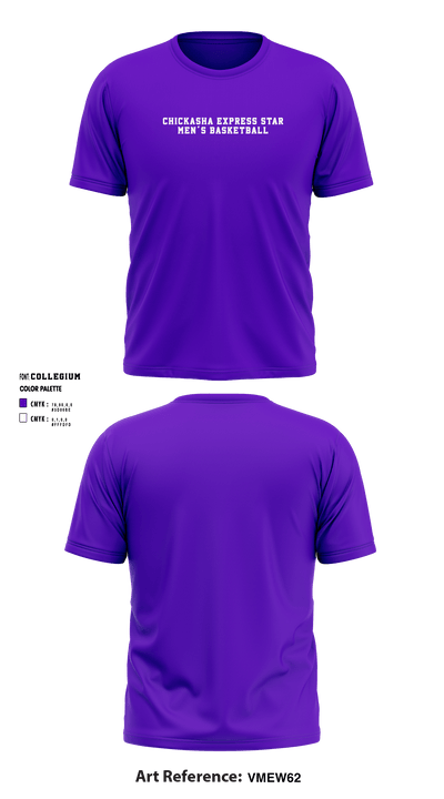 Chickasha Express Star - Basketball 43243826 Short Sleeve Performance Shirt - 1