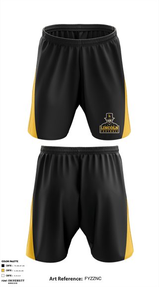 Athletic Shorts With Pockets, Lincoln High School Football, Football, Teamtime, Team time, sublimation, custom sports apparel, team uniforms, spirit wear, spiritwear, sports uniforms, custom shirts, team store, custom team store, fundraiser sports, apparel fundraiser