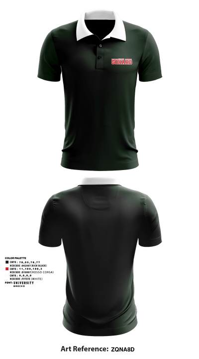 Team GoHard 28367876 Short Sleeve Performance Polo - 1