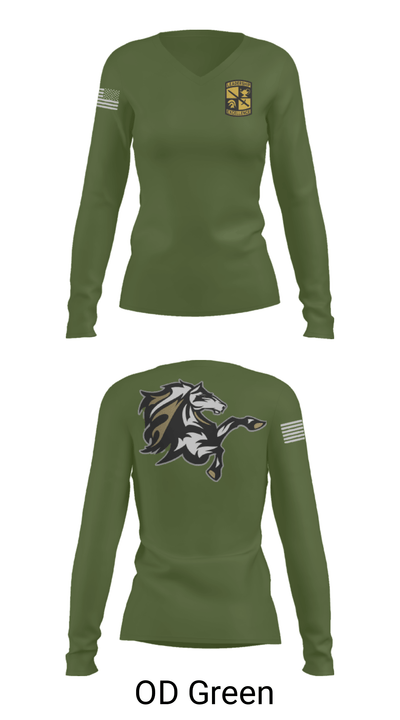 FSU ROTC 41025512 Women's Long Sleeve V-neck Shirt - 41