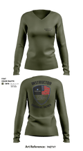 Public Safety 33163399 Women's Long Sleeve V-neck Shirt - 1