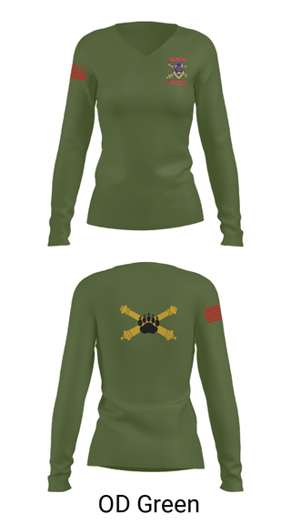 Women's Long Sleeve Vneck Shirt, , Army, Teamtime, Team time, sublimation, custom sports apparel, team uniforms, spirit wear, spiritwear, sports uniforms, custom shirts, team store, custom team store, fundraiser sports, apparel fundraiser