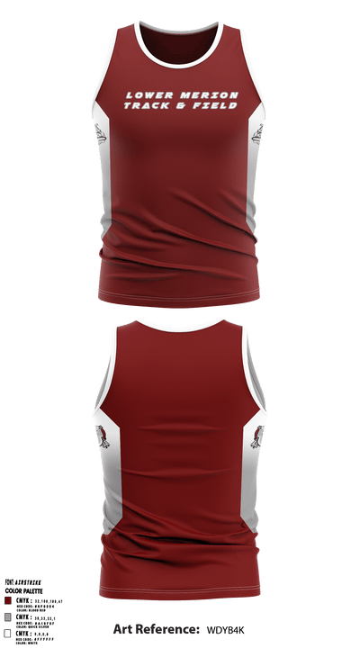 Lower Merion High School Track 46814717 Men's Track Singlet - 1