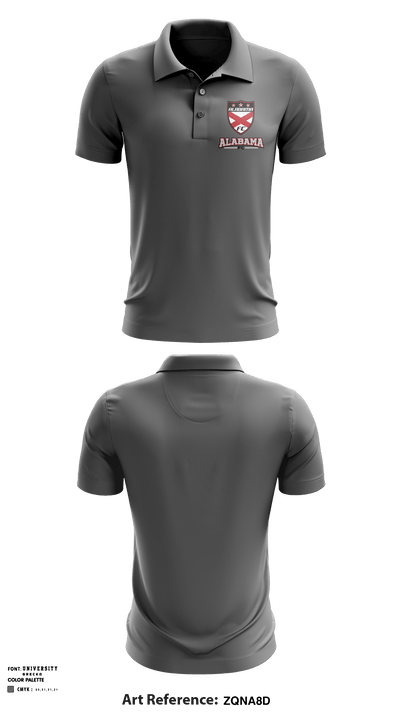 Alabama FC 6060927 Short Sleeve Performance Polo - 3