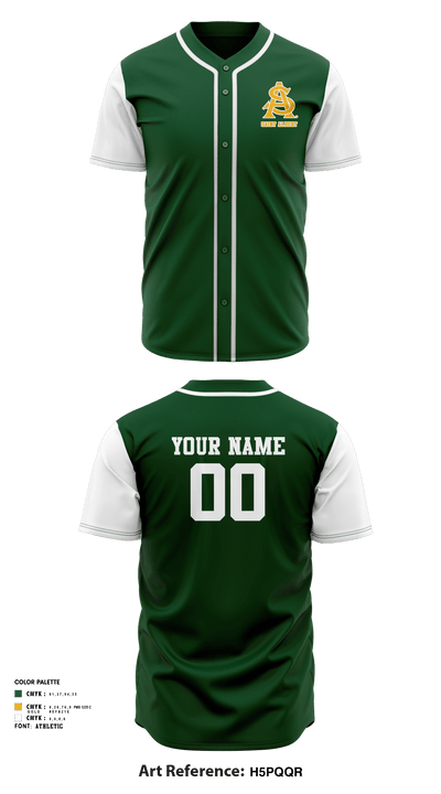 Saint Albert High School Baseball 33375339 Full Button Baseball Jersey - 7