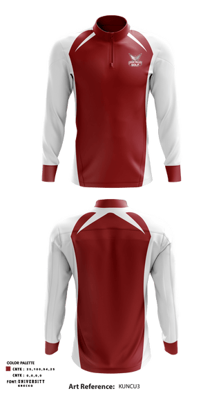Quarter Zip Jacket, Cedar Valley High School Golf, Golf, Teamtime, Team time, sublimation, custom sports apparel, team uniforms, spirit wear, spiritwear, sports uniforms, custom shirts, team store, custom team store, fundraiser sports, apparel fundraiser