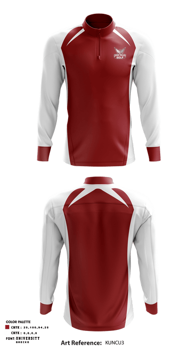 Cedar Valley High School Golf 36777452 Quarter Zip Jacket - 1