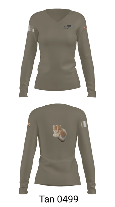 ISS 6154351 Women's Long Sleeve V-neck Shirt - 41