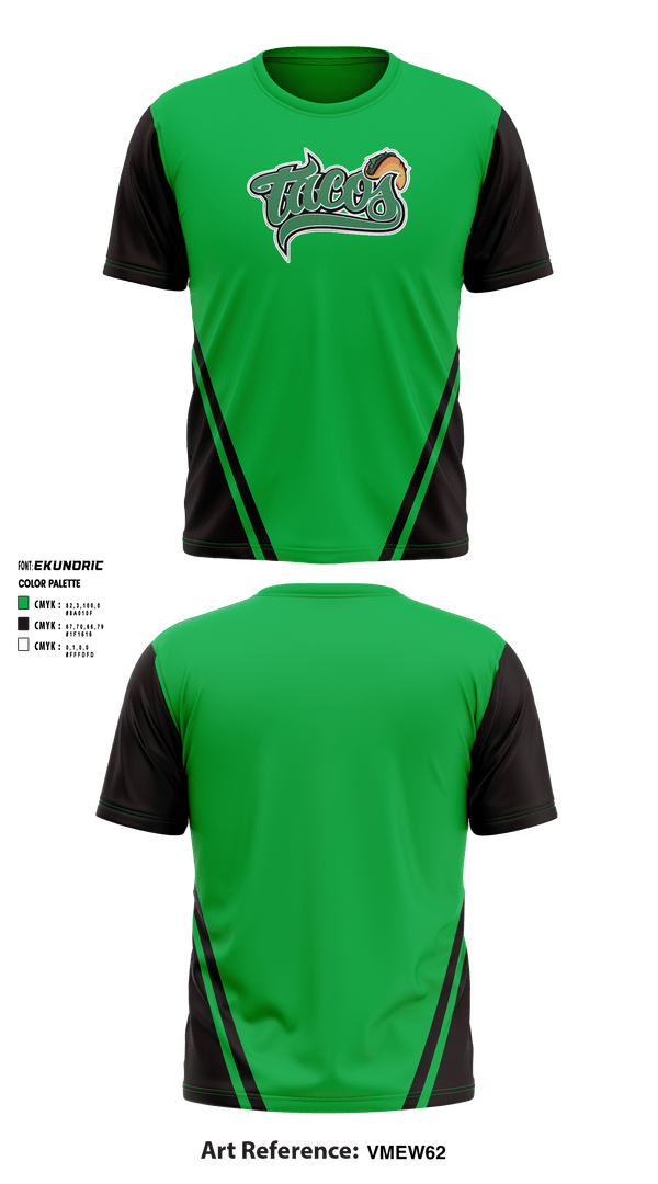 Oppo Tacos 69356906 Short Sleeve Performance Shirt - 2