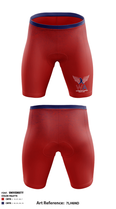 Washington Academy Wrestling 3063553 Men's Compression Shorts - 1