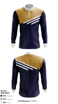 East Meadow High School Basketball 25395944 Quarter Zip Jacket - 1