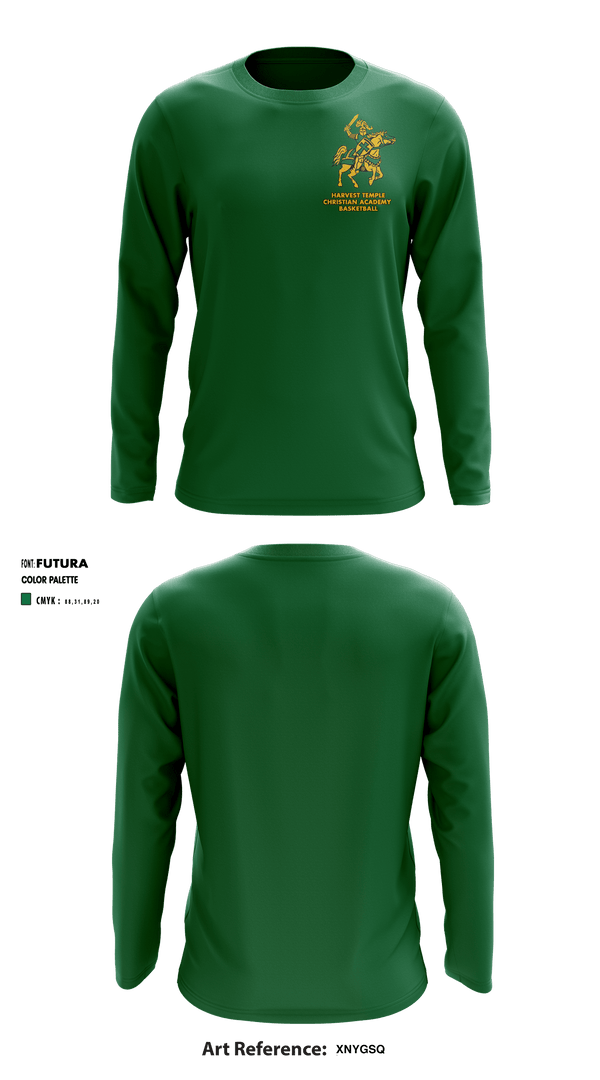 Long Sleeve Shooting Shirt, Harvest Temple Christian Academy Junior High School Basketball, Men's Basketball, Teamtime, Team time, sublimation, custom sports apparel, team uniforms, spirit wear, spiritwear, sports uniforms, custom shirts, team store, custom team store, fundraiser sports, apparel fundraiser
