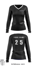 Slammers FP 62521762 Women's Long Sleeve V-neck Shirt - 12