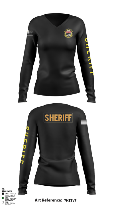 MCAT 95704900 Women's Long Sleeve V-neck Shirt - 3